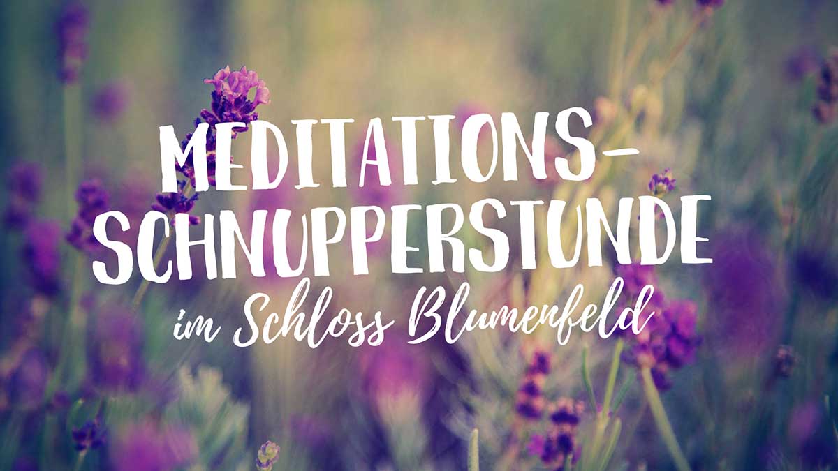 Meditations-Schnupperstunde auf Schloss Blumenfeld